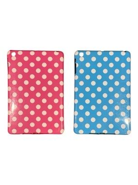 iPad Mini Cases: Pink and Blue Polka Dot- Bundle of 2